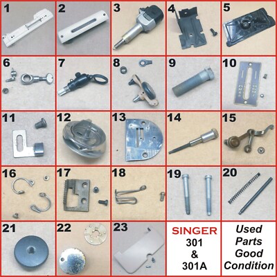 GENUINE SINGER 301 SLANT NEEDLE SEWING MACHINE USED PARTS IN GOOD CONDITION