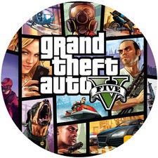 Tortenaufleger Geburtstag Party Tortenbild Fondant - Oblate GTA 5 P8