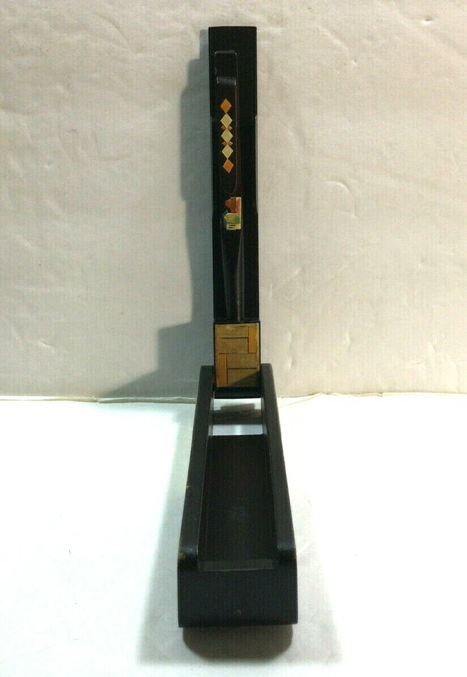 Vintage Handmade & Handpainted Colombian Wooden Decorative Pen Case Souvenir Pen - image 2 of 4