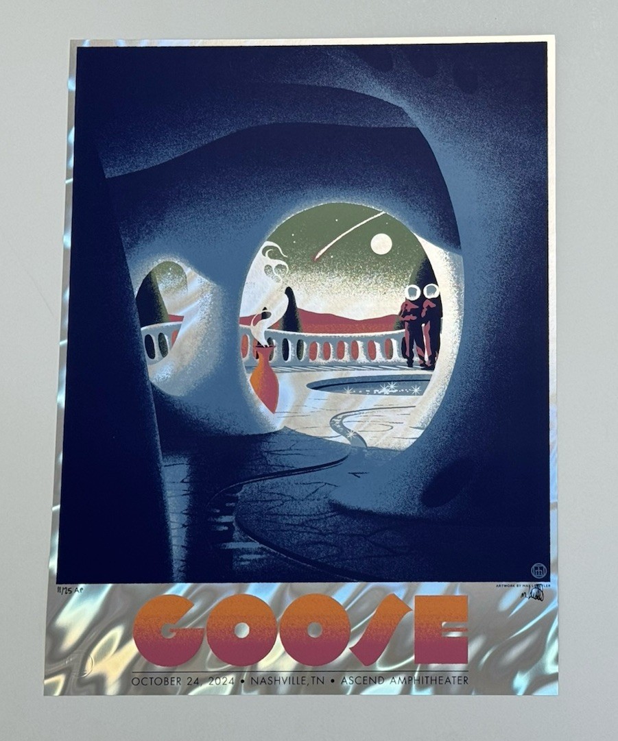 Goose The Band Concert Poster Nashville TN Ascend 2024 LAVA FOIL