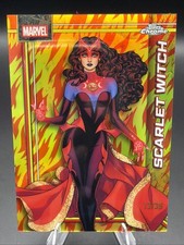 2026 Topps Chrome Marvel Scarlet Witch /39 Human Torch Refractor #145