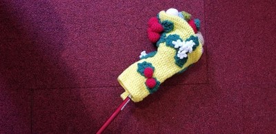 Cover Floral Pattern Crochet Head Cover Putter UT,FW Handmade One Item 26x15