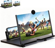14 Inch Screen Magnifier for Cell Phones iPhone and Android . Foldable Stand.