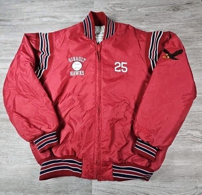 Vintage Delong Jacket Men s XL  Full Zip Ringer Sleeves Talon  Baseball Made USA
