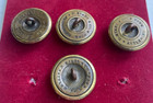 4 Original US Army Civil War Infantry Officer Buttons - D. Evans Maker — photo 4