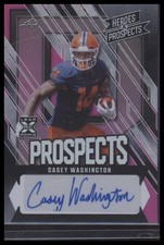 2024 Leaf Heroes & Prospects #AP-CW2 Casey Washington Autographs Pink #/5