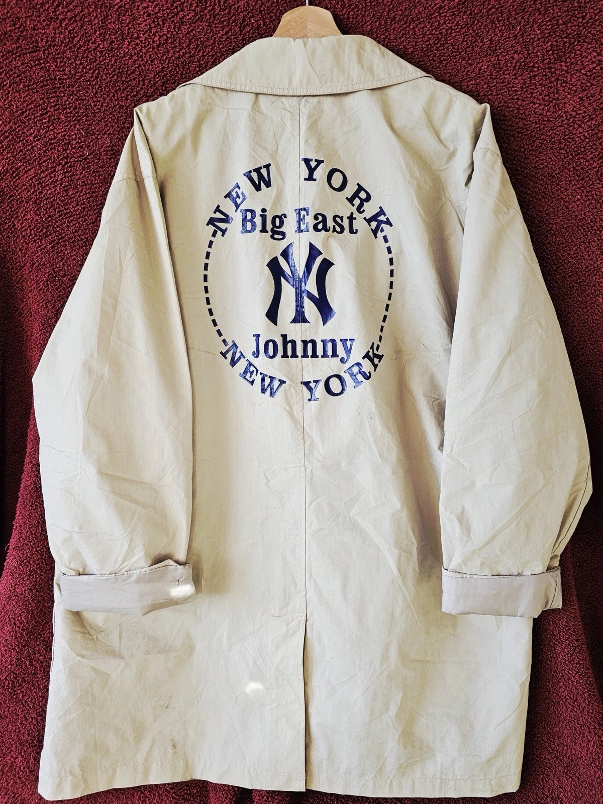 Utex New York Trench Coat Jacket Size 44 XL