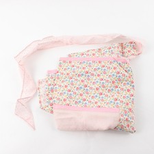 Vintage Pink Floral Apron Mid-Century Collectible