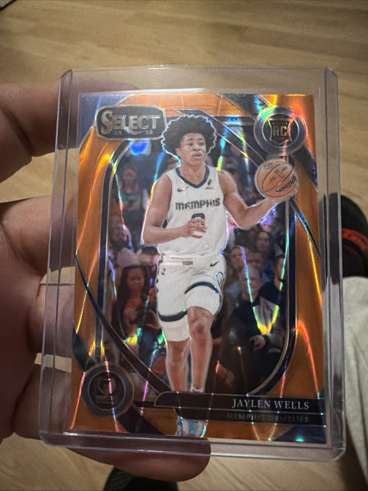 2024-25 Panini Select - Courtside Jaylen Wells #267 Orange Flash Prizm (RC)
