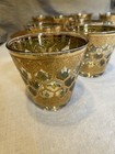 8 CULVER VALENCIA 22K Gold LowBall Mid Century Modern 8oz Flared Whiskey Glasses — photo 4