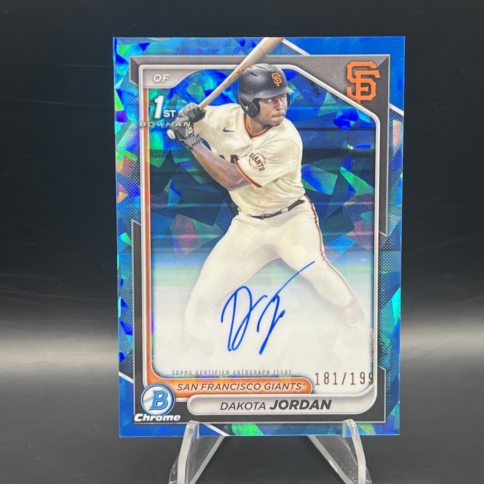 2024 Bowman Draft Sapphire Dakota Jordan Chrome Auto 1st #181/199