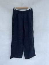 ??? R.M. WILLIAMS 100% LINEN wide Leg Paper Bag Pants Slacks Culottes 10 S
