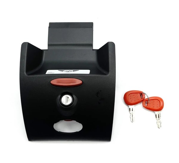 Givi Scharnierblock Schwarz Mit Roten Druckknopf FüR B37 / B47 / B360-image
