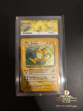 Pokemon Raichu 14/102 Base Set Holo Vintage ACE 1 VERY LOW POP