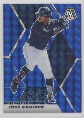 2021 Panini Mosaic Blue Mosaic Prizm 36/99 Jose Ramirez #188 15za
