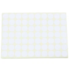 19mm Circles Round Code Stickers Self Adhesive Sticky Labels White O9T63732