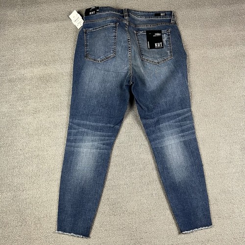 NWT Kut From The Kloth Womens 16W Blue Connie Ankle Skinny Stretch Denim Pants - Picture 2 of 7