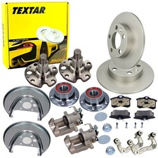 TEXTAR Bremsscheiben 230mm Beläge Komplett Rep-Set Hinten für AUDI A3 8L1 GOLF 4