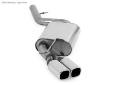  Sportauspuff BMW 3er E90 E91 Limo Touring 2.0l D 2x78x75mm rechteckig