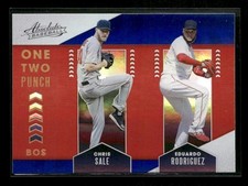 2020 Panini Absolute Chris Sale / Eduardo Rodriguez One Two Punch Spectrum Blue