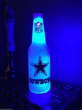 NFL Dallas Cowboys Football 12 oz Beer Bottle Light LED Bar  Mens sign tickets