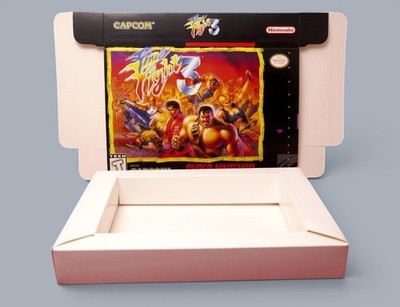 FINAL FIGHT 3 SNES Super Nintendo Custom Box + Insert Tray