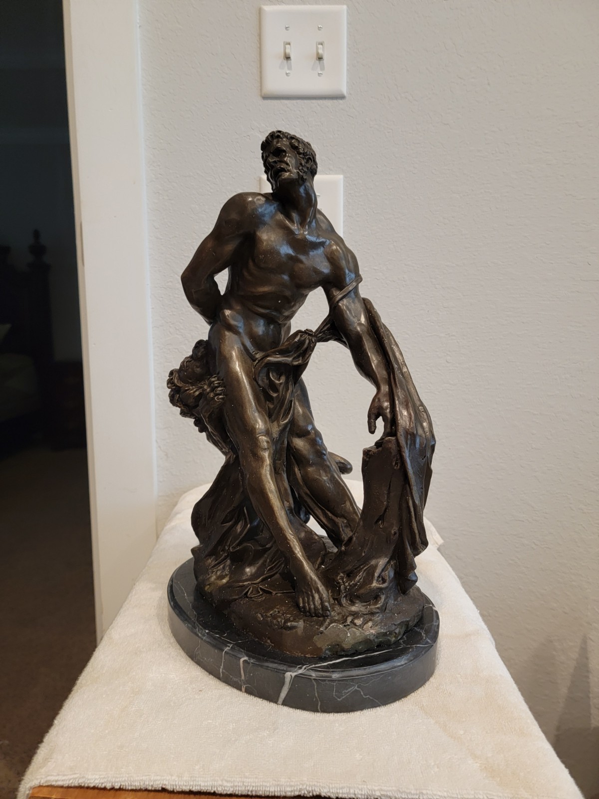 Bronze Statue Signed by Michael Angelo - Authentic Artwork