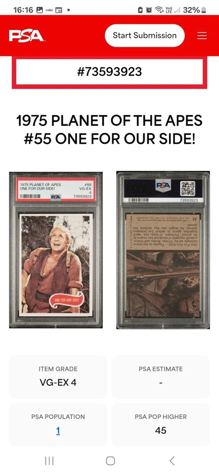 1975 Planet Of Apes Trading Card - Image 3 of 3