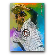 Rick Sutcliffe #2 Art Card Limited 23/50 Edward Vela Signed (Chicago Cubs)