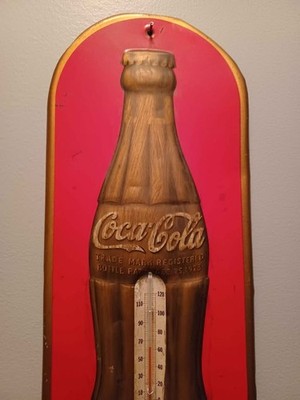 Vintage 1938 Original Coca Cola Thermometer