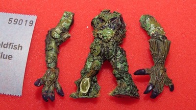 Games Workshop Warhammer Waldelfen Elf Treeman Baummann bemalt OOP Blood Bowl