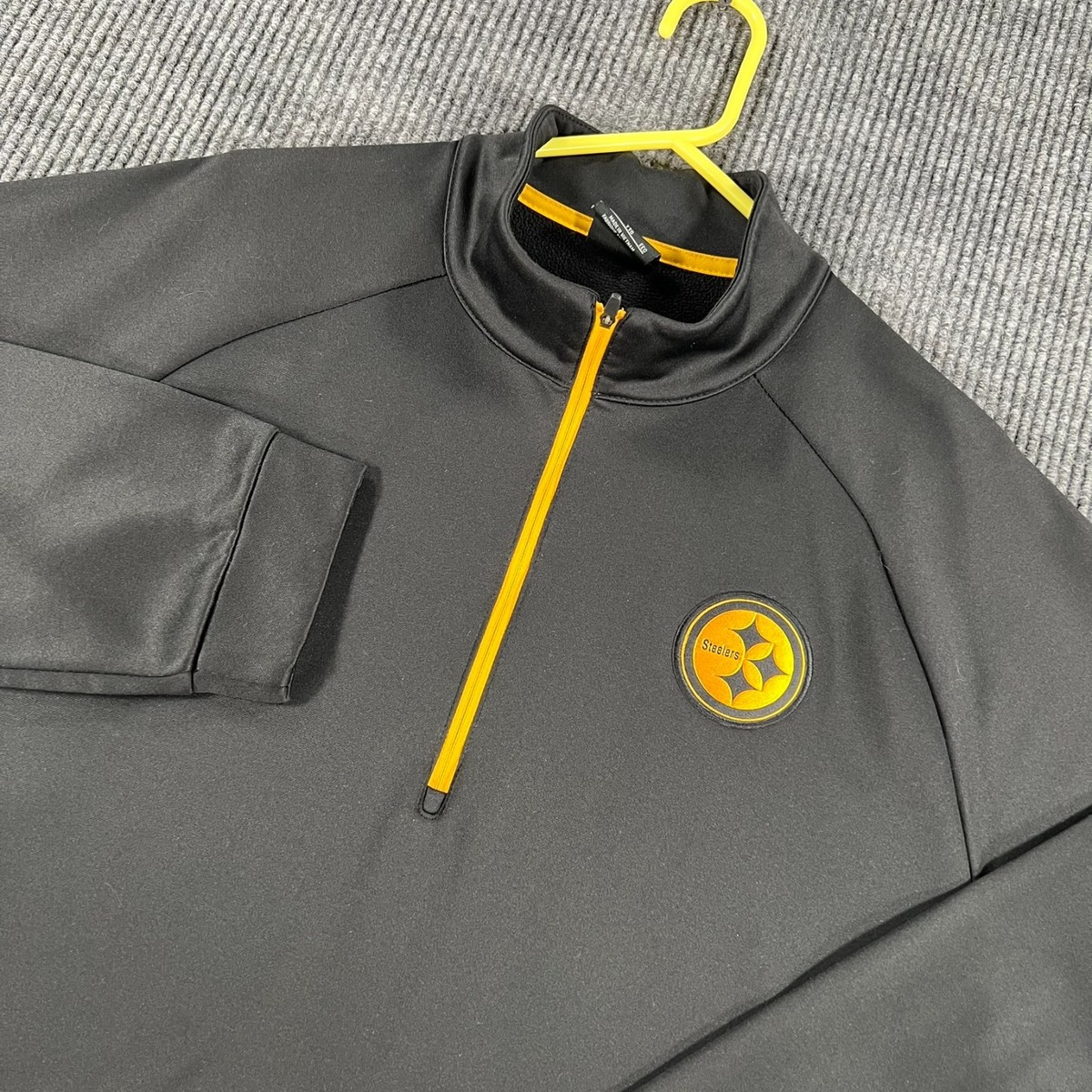 Pittsburgh Steelers Pullover Shirt Mens 2XL XXL Black Long Sleeve