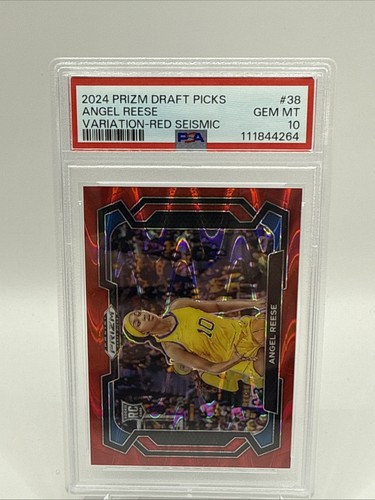 2024 Prizm Draft Picks ANGEL REESE #38 Rookie Variation Red Seismic PSA 10 /225
