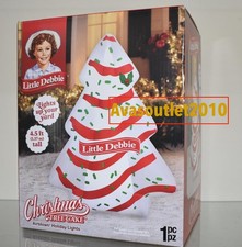 Little Debbie Christmas Tree Cake Inflatable Airblown Holiday Lights 4.5 ft NIB