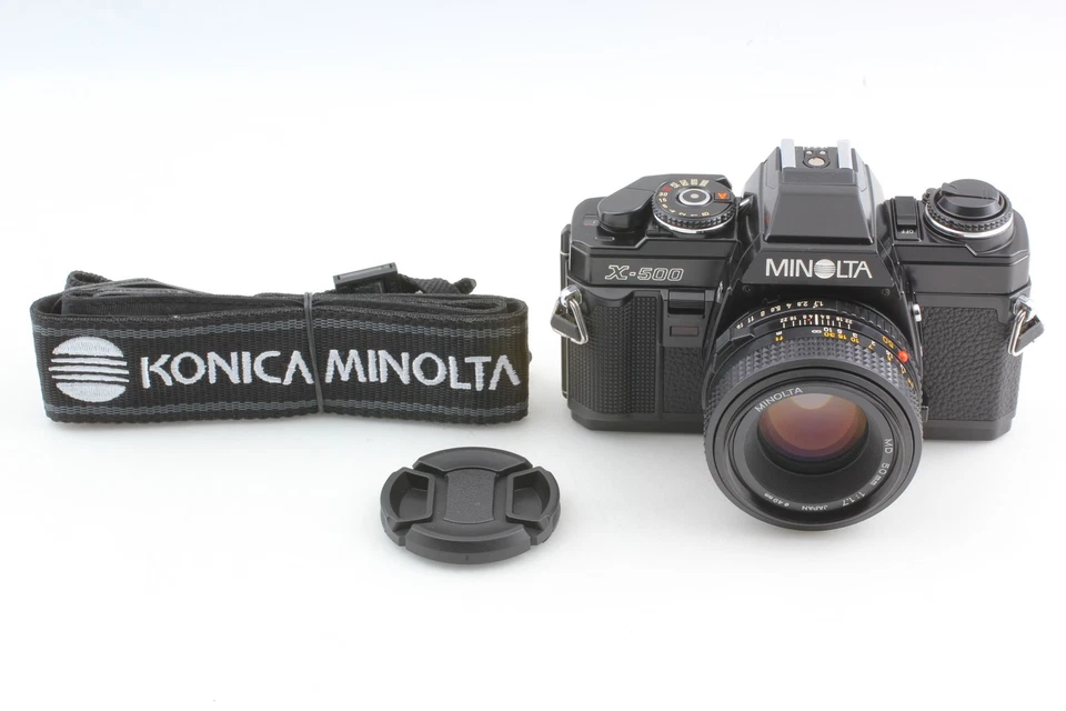 [Casi COMO NUEVA] Cámara fotográfica Minolta X-500 35 mm SLR MD 50 mm f/1,7 lente de JAPÓN Foto 2 de 4
