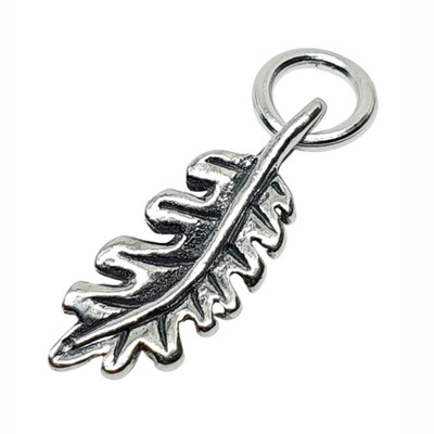 Eichenblatt Charm 925 Sterling Silber kleiner Anhänger Armband Geschenk Damen Schmuck