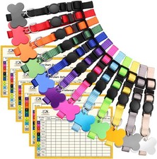 Upgraded Puppy Collars for Litter ID Whelping S, Multi-colored