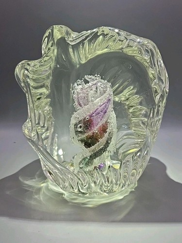 Rollin Karg Signed Large Art Glass Sculpture 12 lbs (1997) 