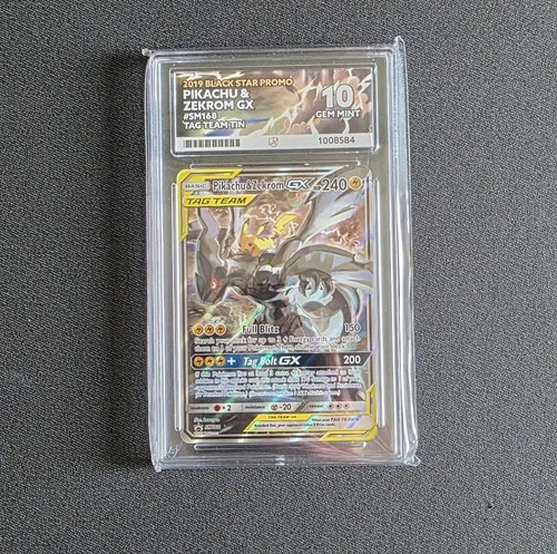 Pikachu & Zekrom GX SM168 TAG TEAM Black Star Promo Pokemon TCG ACE 10