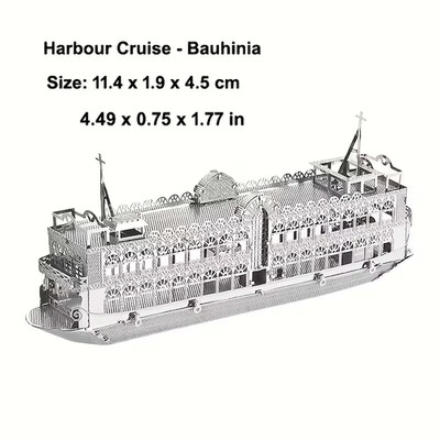 3d Metal Model ''Harbour Cruise - Bauhinia'' DIY Puzzle Kit. Easy To Assemble Toy