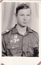 Original Portrait Photo SOVIET RUSSIAN T-62 TANK TANKER CREWMAN 1975 USSR 561