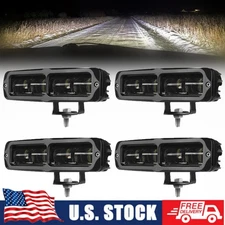 6inch LED Work Light Bar Spot Pods Flood Fog Offroad Driving Truck 4WD SUV ATV