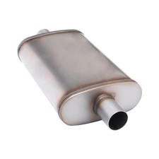 Universal 409 Stainless Muffler Straight-Through Performance Muffler 2"