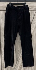 VTG Ralph Lauren Lauren Jeans Co Womens Black Velvet Pants sz 10