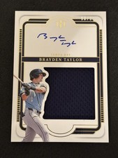 2025 Panini National Treasures Brayden Taylor #SL-BTL/99 (AU, MEM, RC)