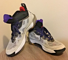 2022 Air Jordan XXXVII 37 Beyond Borders shoes Light Bone Dark Concord Youth 6.5