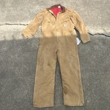 Carhartt Vintage Quilt Lined Coveralls Size 44 Regular Made In USA