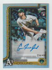 2025  TOPPS CHROME BASEBALL  -  REFRACTOR  AUTOGRAPH    GUNNAR HOGLUND  #234/499