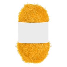 1 Skeins Scrubbie Yarn, Sparkle Yarn Polyester for Dishcloths, Gold