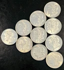 Gorgeous Set of 10 1921 Morgan Dollars CH/BU/GEM Luster, Half Roll Collector Lot